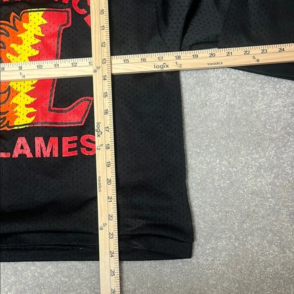 Vintage Lawrence Nassua Flames Jersey Youth‎ Large K1 Sportswear Hockey USA